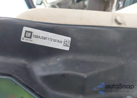 2007 Saturn Ion 2 z USA, uszkodzony, nr VIN 1G8AJ58F17Z187949